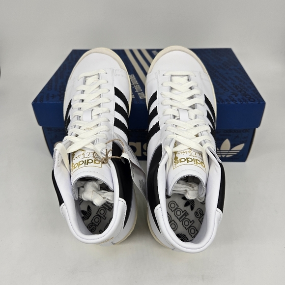 New Adidas Jabbar High \'White Black\' Men\'s Basketball Sneaker Shoes Size 9.5 main image 4